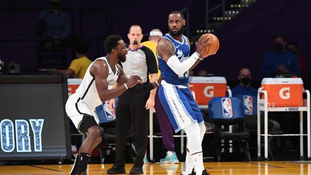 开云官方-35000分之夜 詹姆斯惨遇里程悲 篮网一招降服湖人